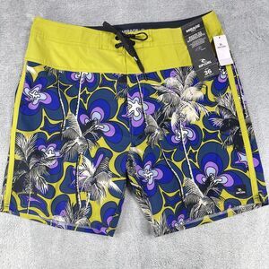 Rip Curl Board Shorts Mens 36 Mirage Pro Mason Barrel Killa Multi Floral Logo